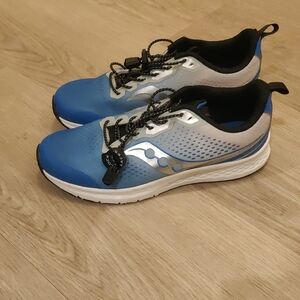 Big Kid's Guide KDZ Blue and Silver Athletic Shoes Sz 5W